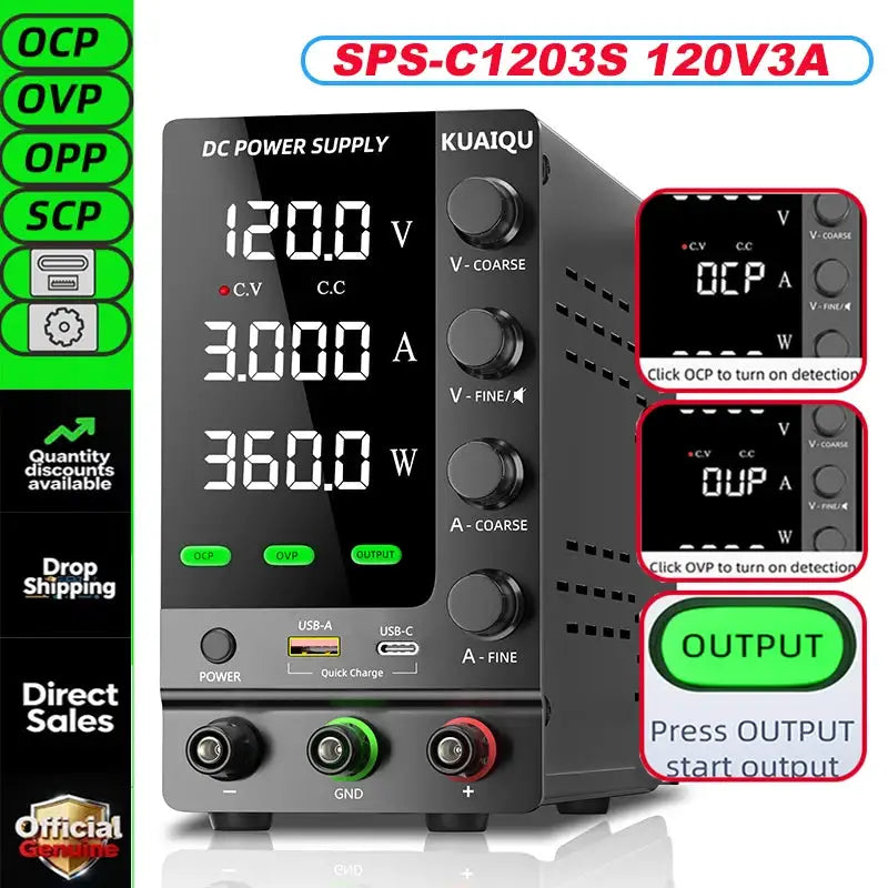 Adjustable DC Power Supply - Precise Regulation — product view 13