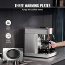 SucceBuy Cups Commercial Drip Coffee Maker Coffee Maker Machine