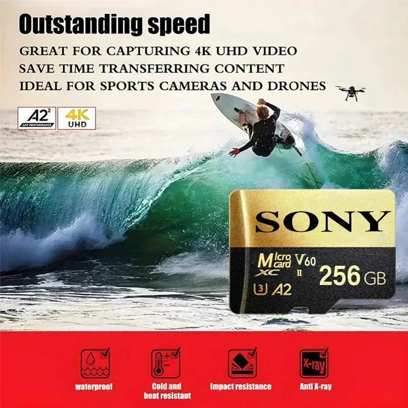 Original Sony Micro SD Card High Speed Memory Card 128GB