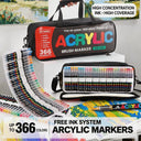 Liquid Acrylic Markers Set