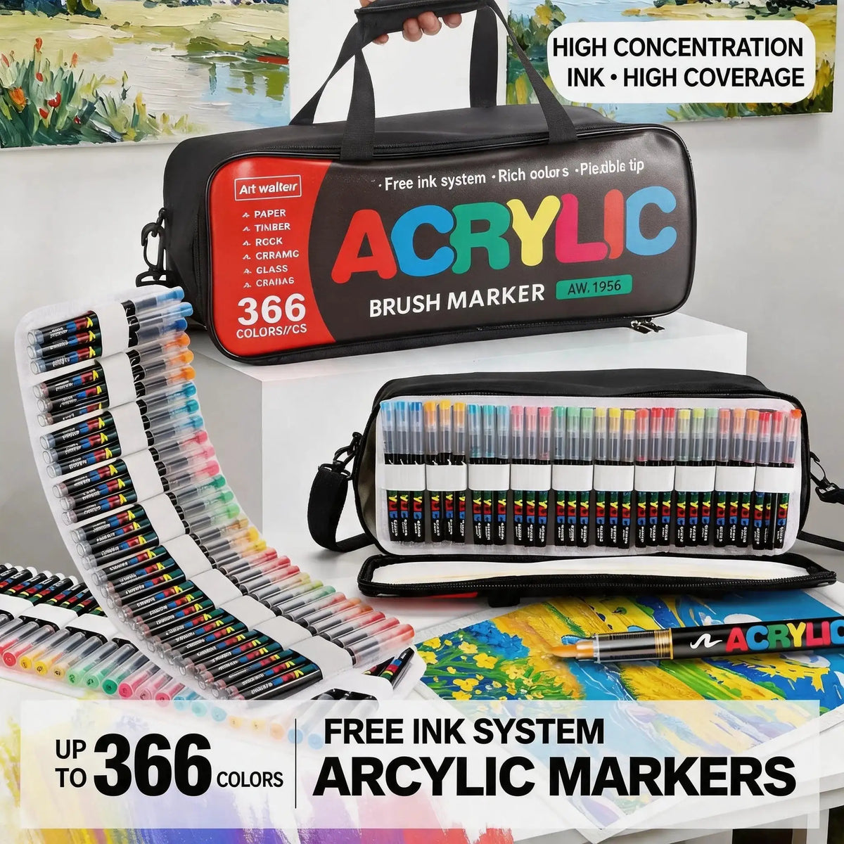 Liquid Acrylic Markers Set — product view 3