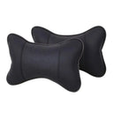 Car Neck Pillow PU Leather Headrest Both Sides 1 Pack