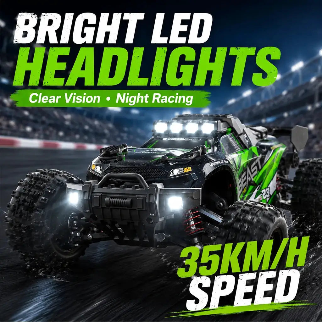 ZNLYRION 1:18 Scale 4-Wheel Drive RC Off-Road Car 35km/h All Terrain Racing Buggy Metal Bottom Plate Independent Suspension RC Toy For Adults Kids