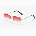 Stylish UV400 Rimless Square Sunglasses for Men and Women