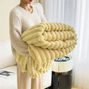 Soft Rabbit Plush Sofa Blanket for Home