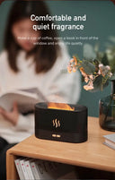 Ultrasonic Aroma Diffuser With Colorful Flame Simulation