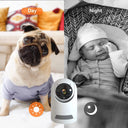 HD Wifi Security Camera with Auto Tracking for Baby Monitor