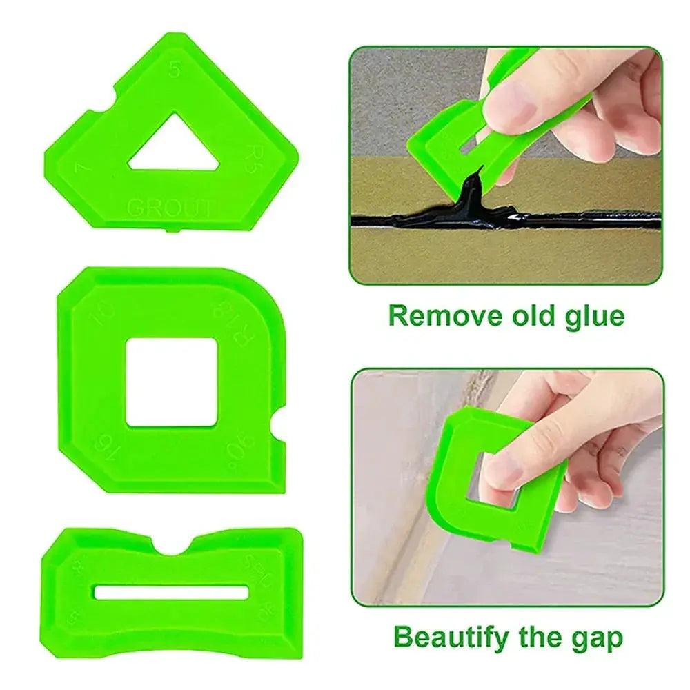 Silicone Caulking Tool Kit Spatula Scraper For Tile Grout