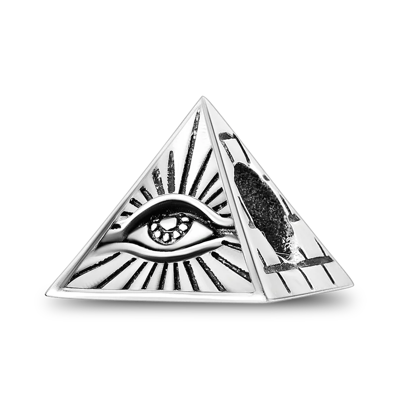 Pyramid Mum Dangle Charm Bangle