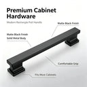 Matte Black Handles Rust Proof Pack