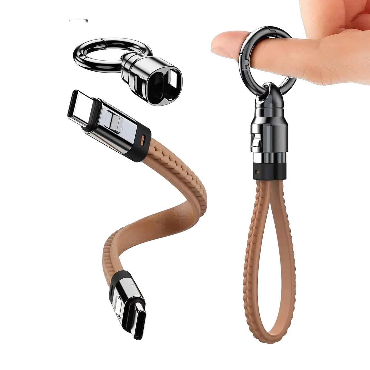 Keychain USB C Cable For Quick Charge — product view 1