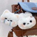 Joyful Plush Rabbit Keychain for Kids