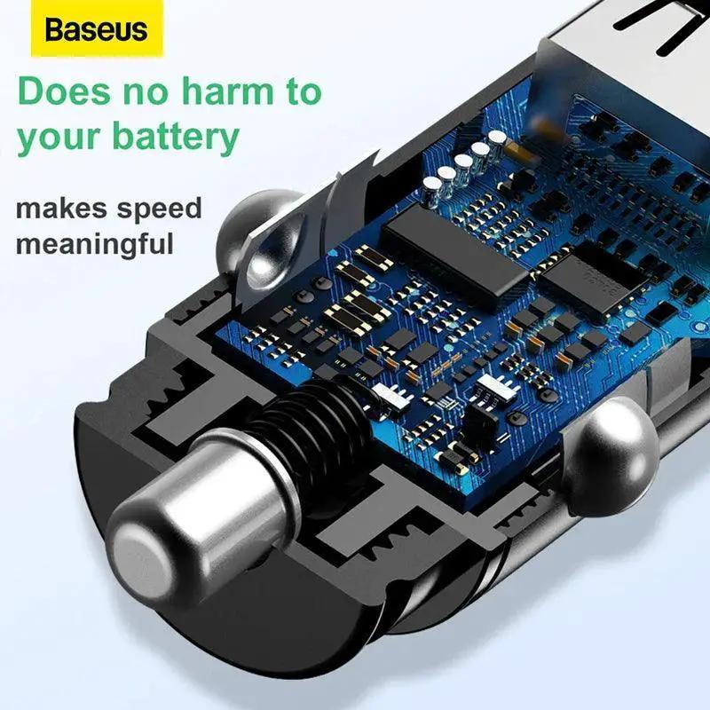 30W Fast USB Car Charger For iPhone Samsung Huawei