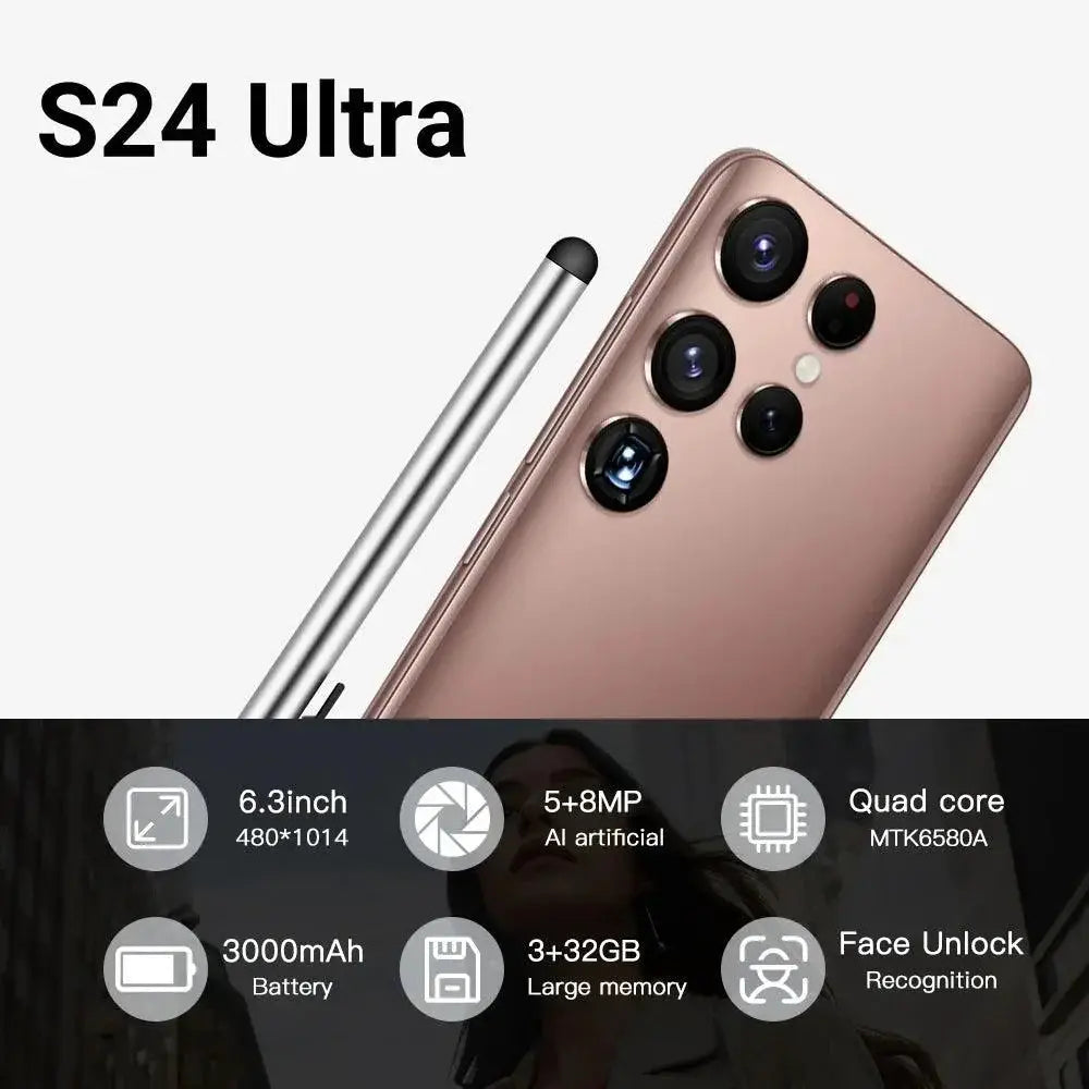 FUFFI S24 Ultra Android Smartphone 6.3 Inch Display