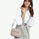 Quilted Embroidery Grid Colorblocking Retro