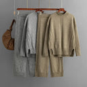 Warm Knitwear Set for Women Office Wear