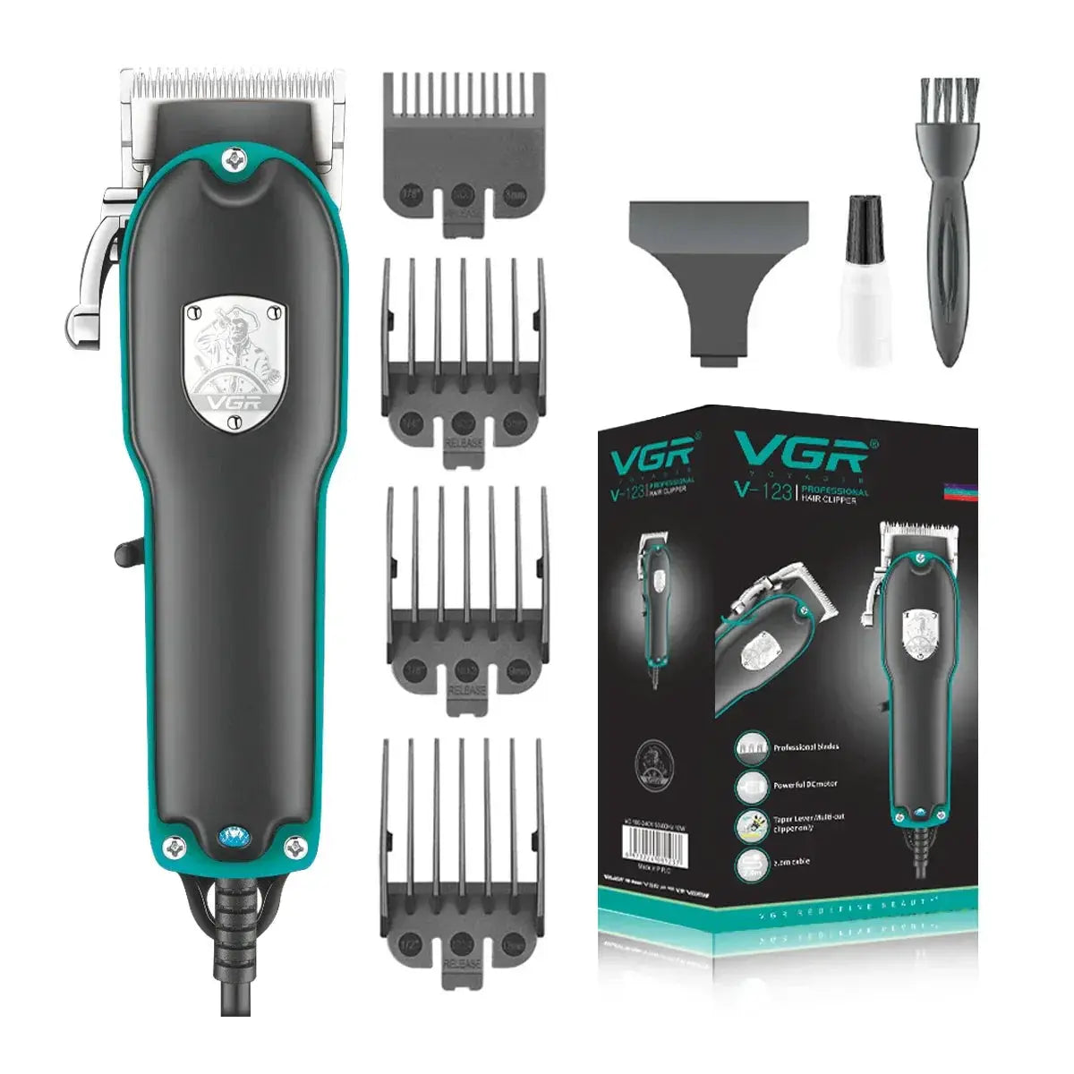 VGR V123 Professional Hair Clipper Cutting Machine