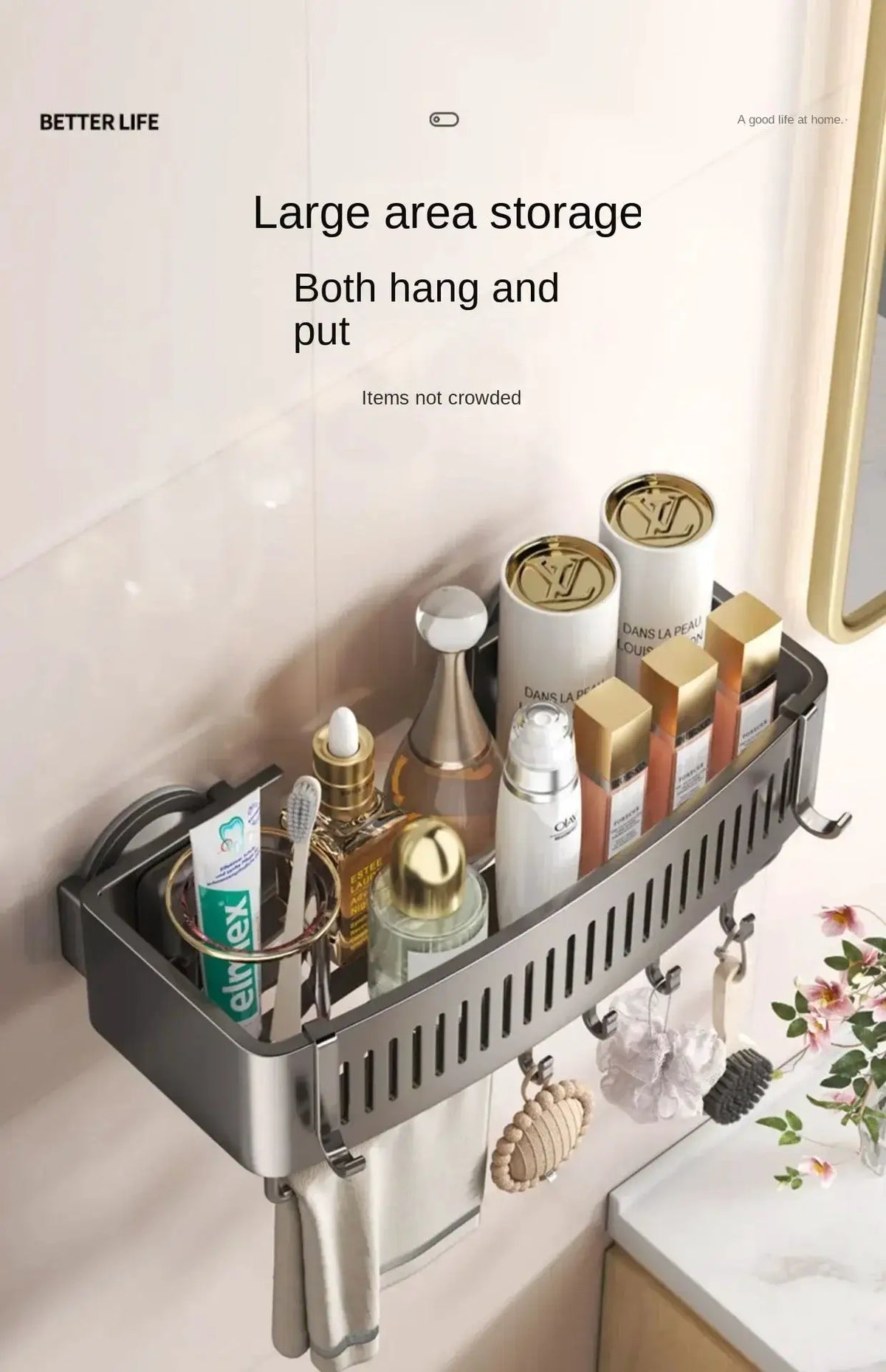 Clutter-Free Bath Shelf for Small Baths — product view 20