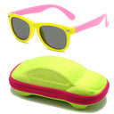 Trendy UV400 Kids Sunglasses for Boys and Girls Durable Silicone Goggles