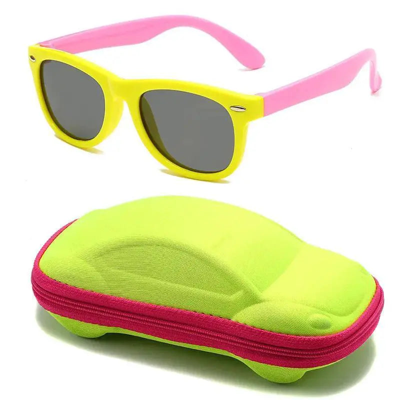 UV400 Kids Sunglasses For Boys And Girls Silicone Goggles