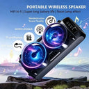 Professional Large Bluetooth Speaker  Portable Design, Featuring JBL Subwoofer Party Box, LED Lights, Compatible with BT/USB/TF/AUX/FM/TWS/MIC/EQ Functions, Professional Karaoke. Ideal Gift for Birthdays, Christmas, and New Y