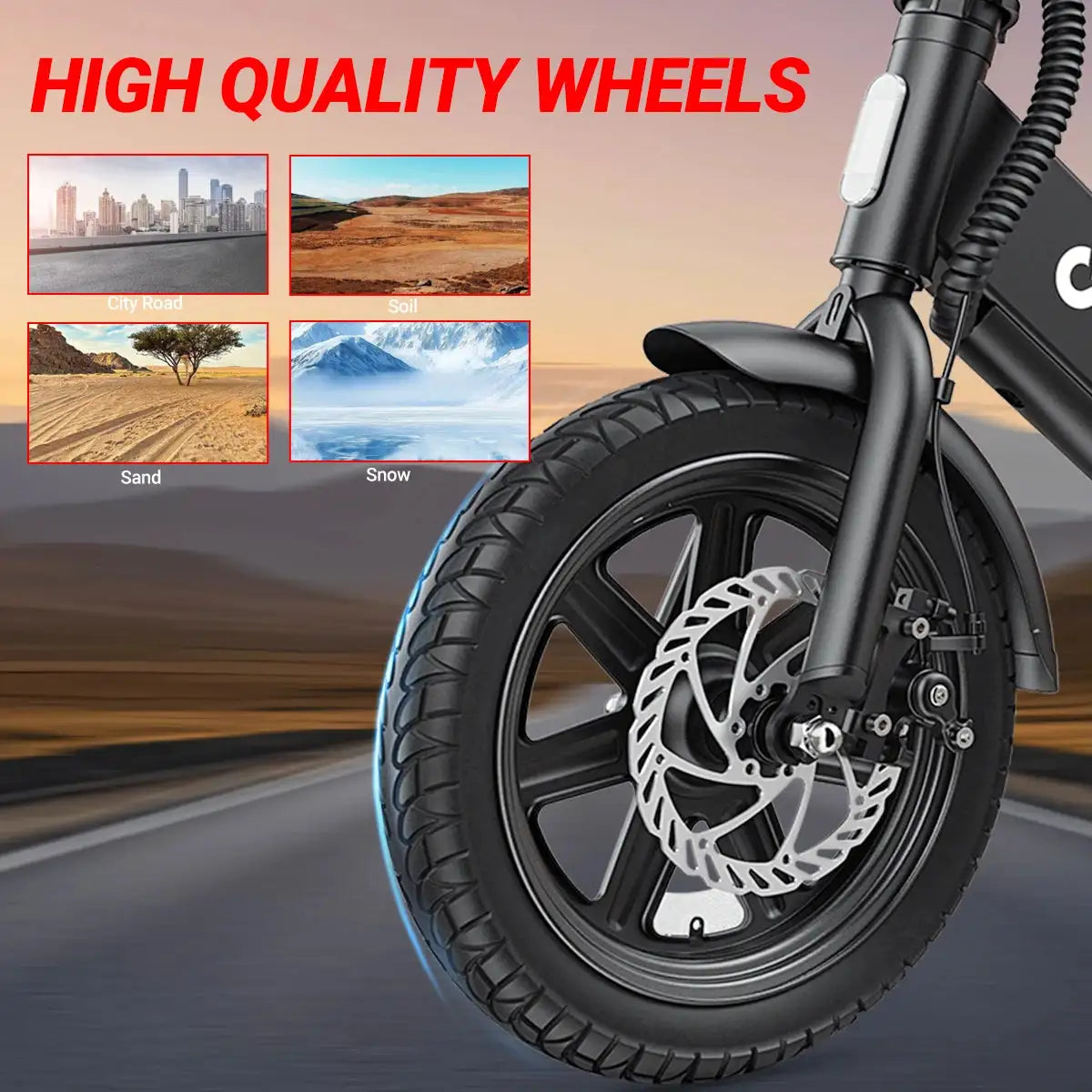 DYU C3 E-bike Peak 500W Motor 36V7.8AH Battery Electric Bike,20mph 14 inch City Electric Bicycle UL2849