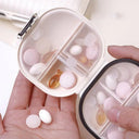 Compact Weekly Pill Organizer for Travel Portable Moisture-Sealed
