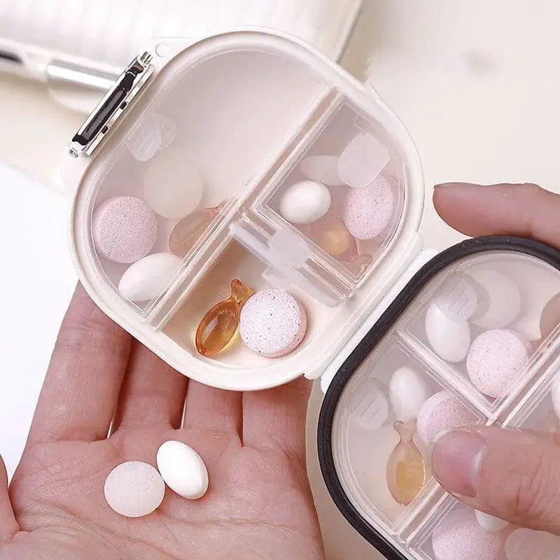 Compact Weekly Pill Organizer Travel Moisture Sealed
