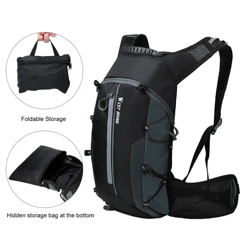 10L Waterproof Hydration Backpack for Cycling and Hiking