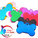 Wholesale 100Pcs Aluminium Bone Dog Tag Custom ID Tags