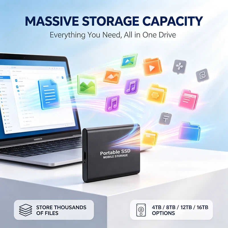 Portable Laptop External SSD Drive