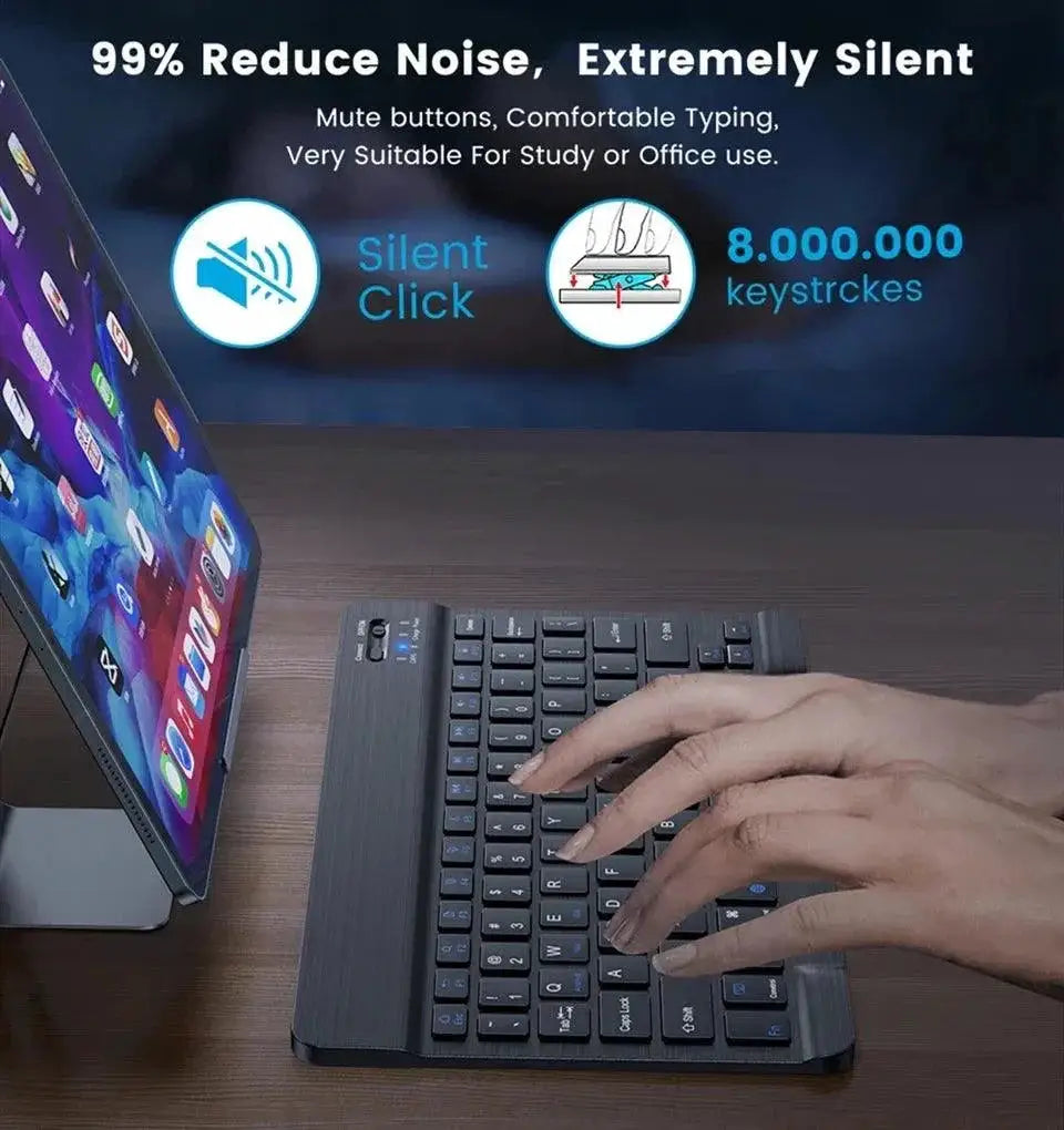 Multilingual Bluetooth Keyboard With Long Battery Life