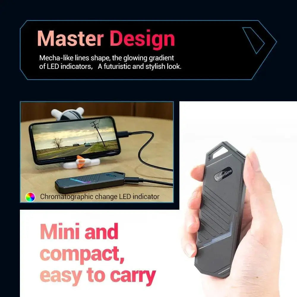 UnionSine M2 SSD Enclosure NVMe Box Superior Performance