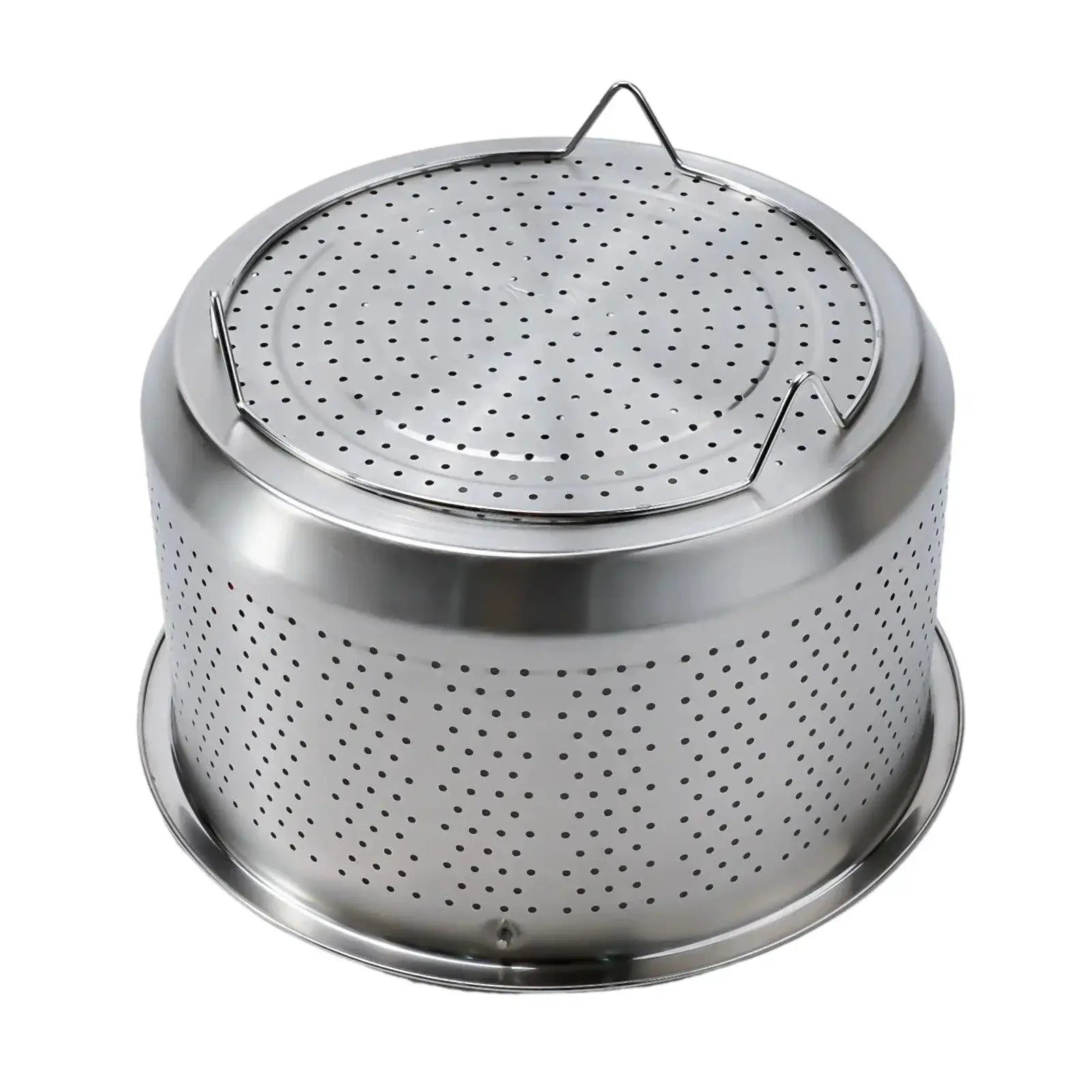 Stainless Steel Pot Steamer Basket With Silicone Handle