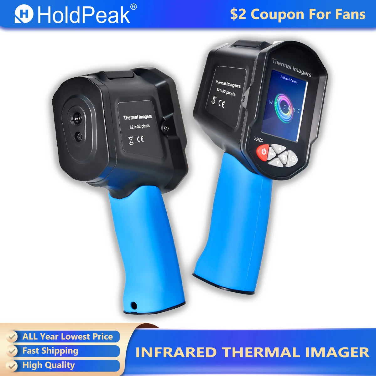 Pixels Infrared Thermal Imaging Camera, Megapixel Visible Image — product view 1
