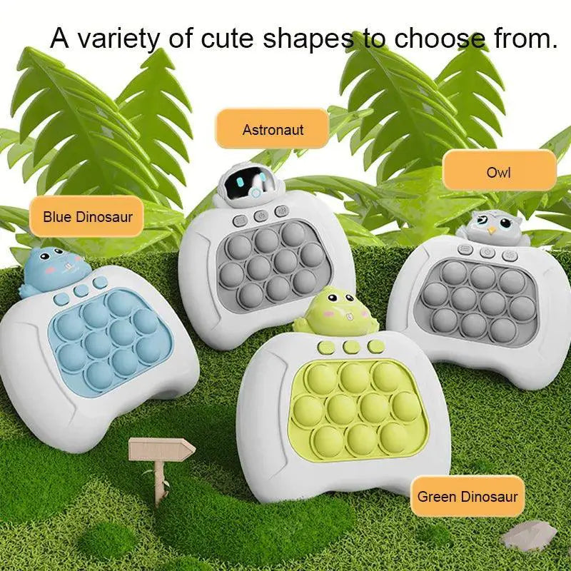 Electronic Pop Light Up Bubble Game Handle LED Toy