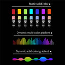 USB Microphone RGB Gaming Mic for Podcast Studio PC