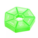 7 Day Pill Case With Date Reminder Portable Tablet Holder