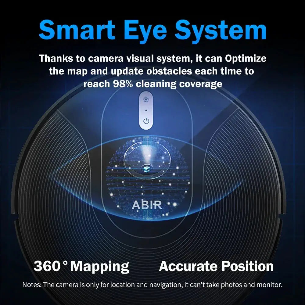 ABIR X6PRO Robot Vacuum Cleaner With 6000PA Suction - OurLum.com