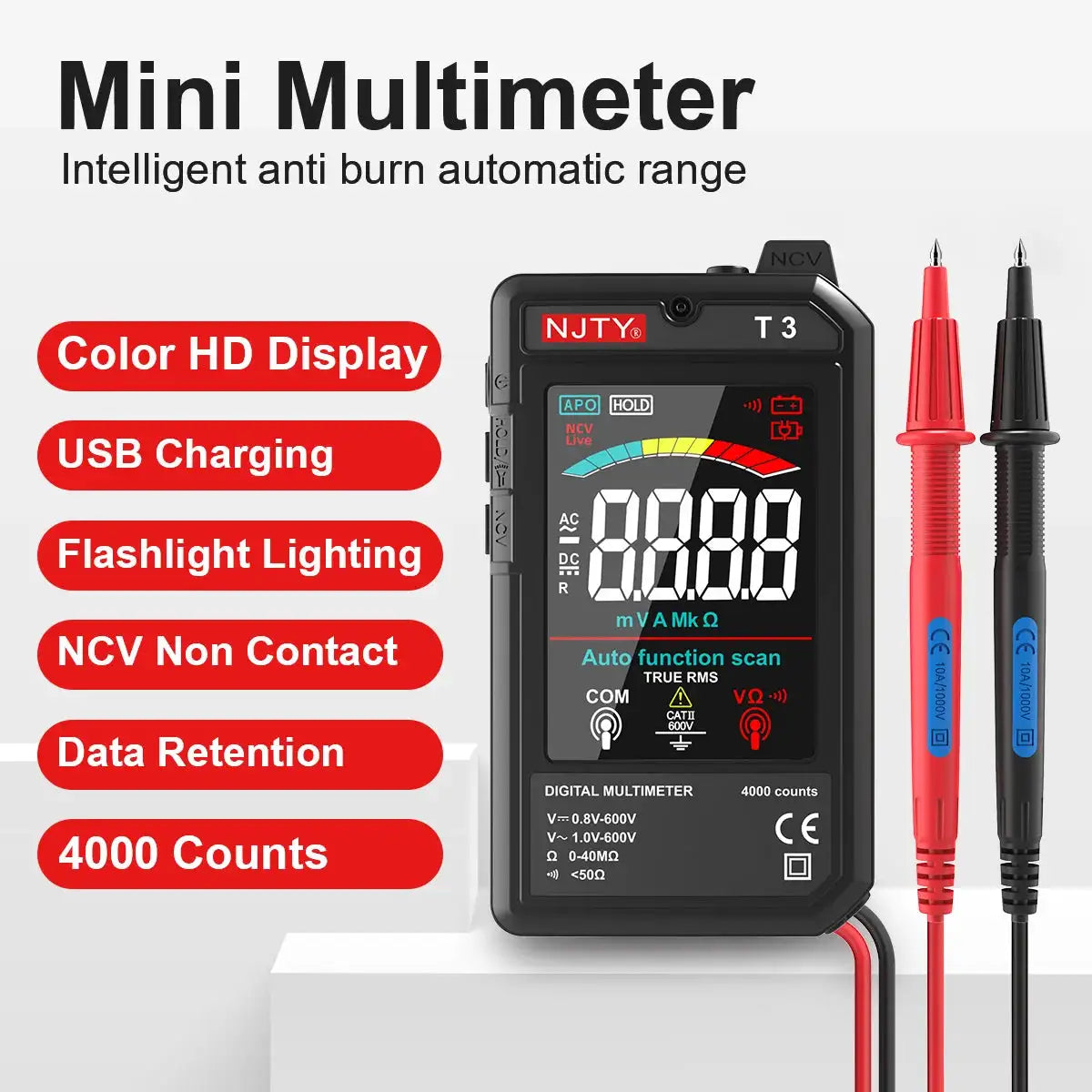 Portable Handheld Digital Multimeter -  product image