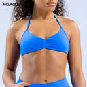NCLAGEN High Support Seamless Strappy Sports Bra for Women