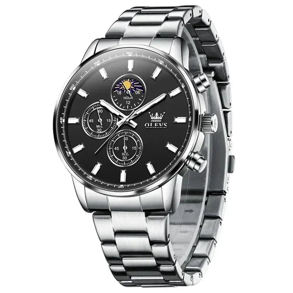 Timeless Moon Phase Chronograph Watch — product view