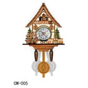 Retro Style Cuckoo Clock Wooden House Wall Alarm Bird Decor