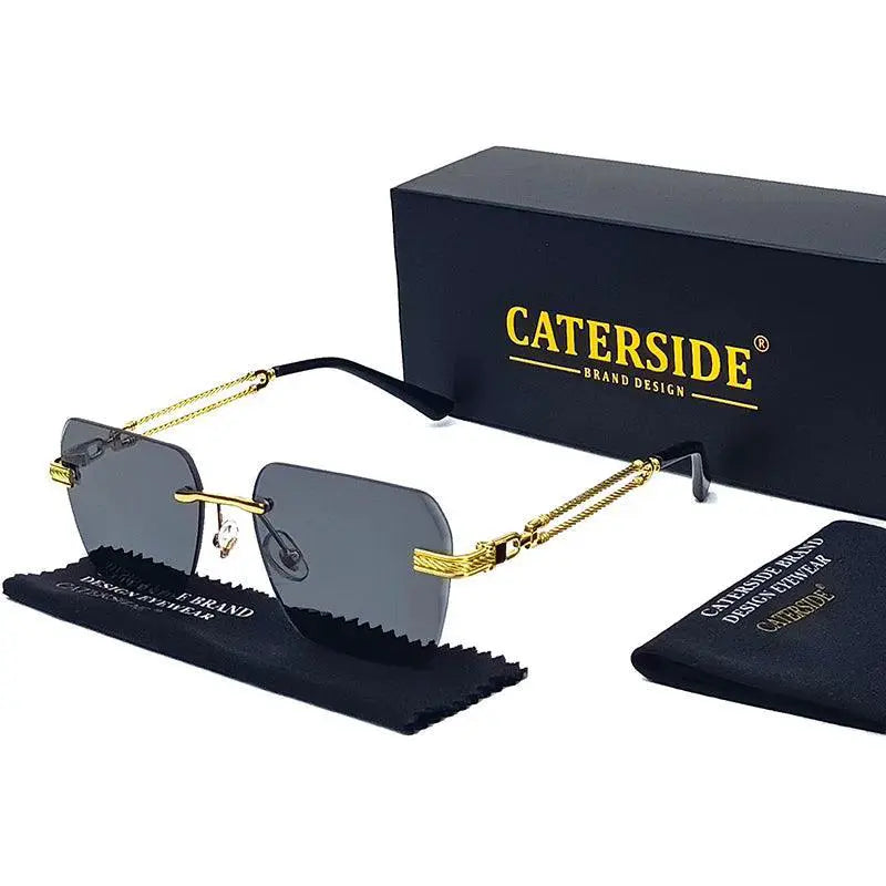 Rimless Pilot Sunglasses UV400 Protection For Every Occasion