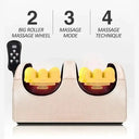Electric Foot Massage Machine Hot Compress Massage Kneading Foot Health Care Shiatsu Roller Calf Vibrator Relieve Muscle Fatigue