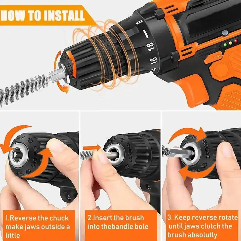 Golf Club Hosel Cleaning Brush For Electric Drill Wire Brush