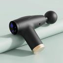 Fascia Gun: Black 4-Head Mini Multi-Stage Massage Equipment