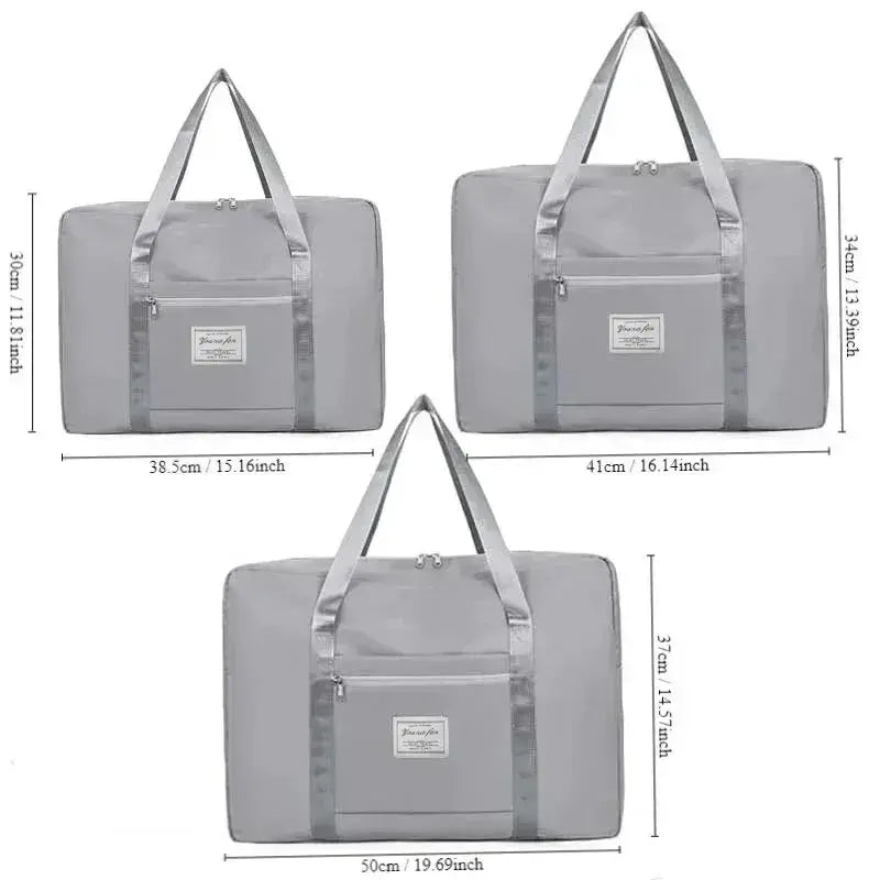 Pink Blue Grey Travel Large Capacity Zipper Gym Handbag - OurLum.com