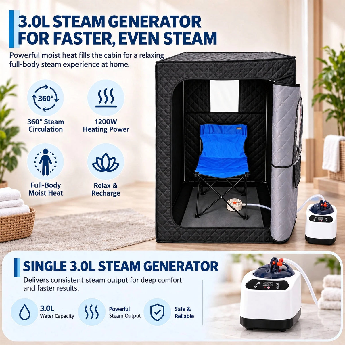 Portable Waterproof Sauna Room