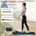 Under Desk Walking Pad Treadmill 2.5HP Incline 0.5 To 4 MPH